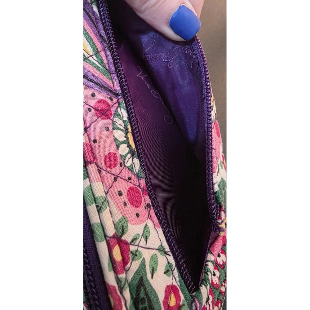 Vera Bradley Wallet‎ Viva La Vera Full Size Twist Lock Purple Lined ID Holder - Picture 5 of 7
